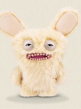 Fuggler Mr Buttons golden retriever, Funny ugly Monster w/ blue butt-on